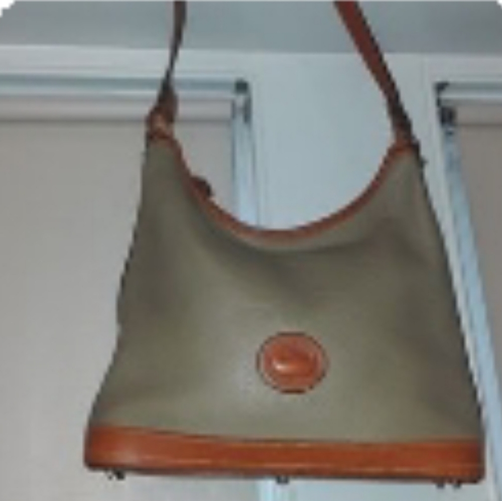 Leather shoulder bag....Dooney & Bourke